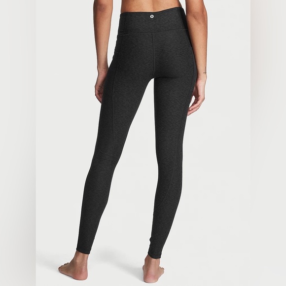 Victoria's Secret Essential High-Rise Pocket Leggings Onyx Gray Heather XL NEW - Picture 2 of 3